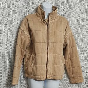 Together Tan Quilted Puffer Jacket